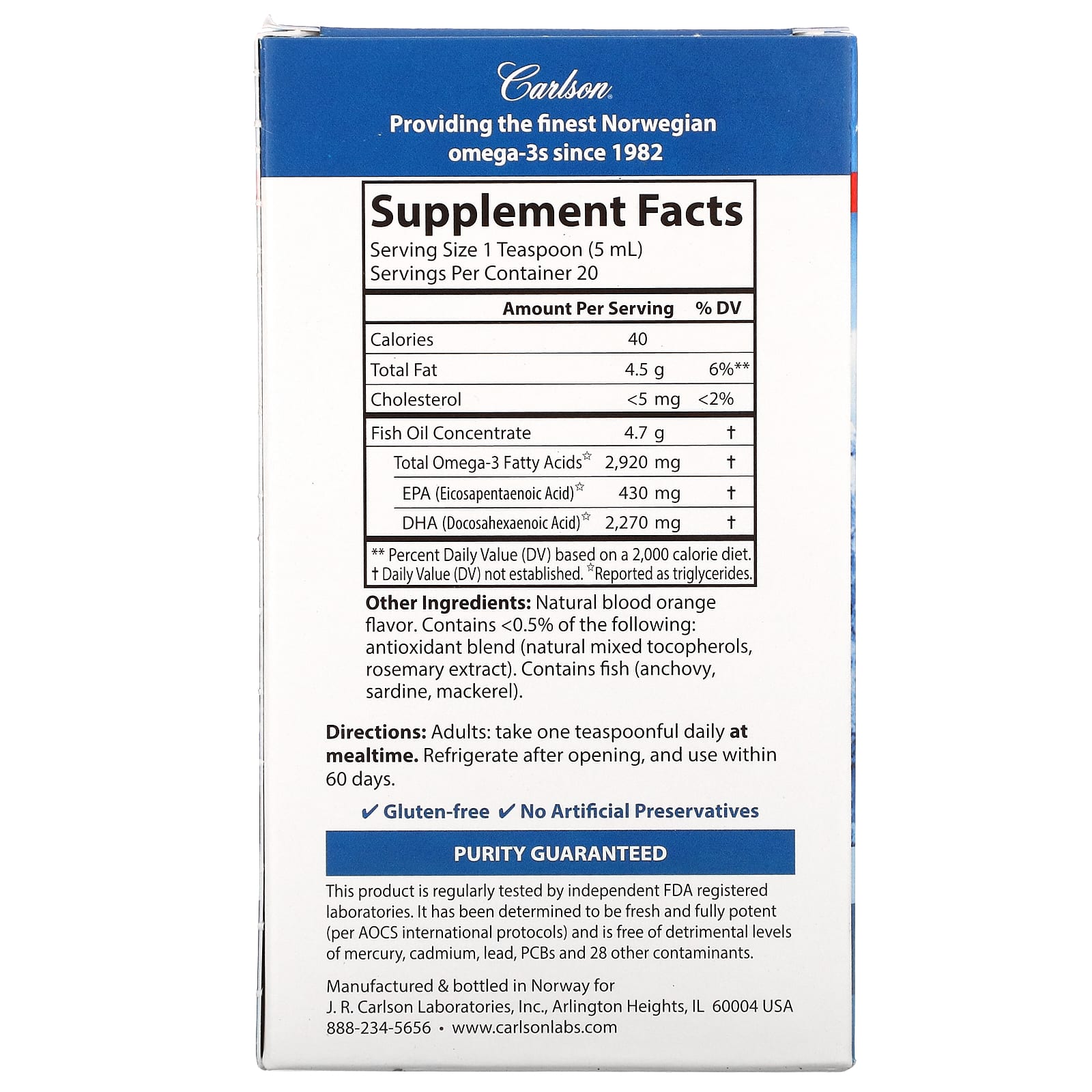 Carlson Labs, Elite Dha Liquid, 100 Ml UPC 088395160103 | HiLife Vitamins