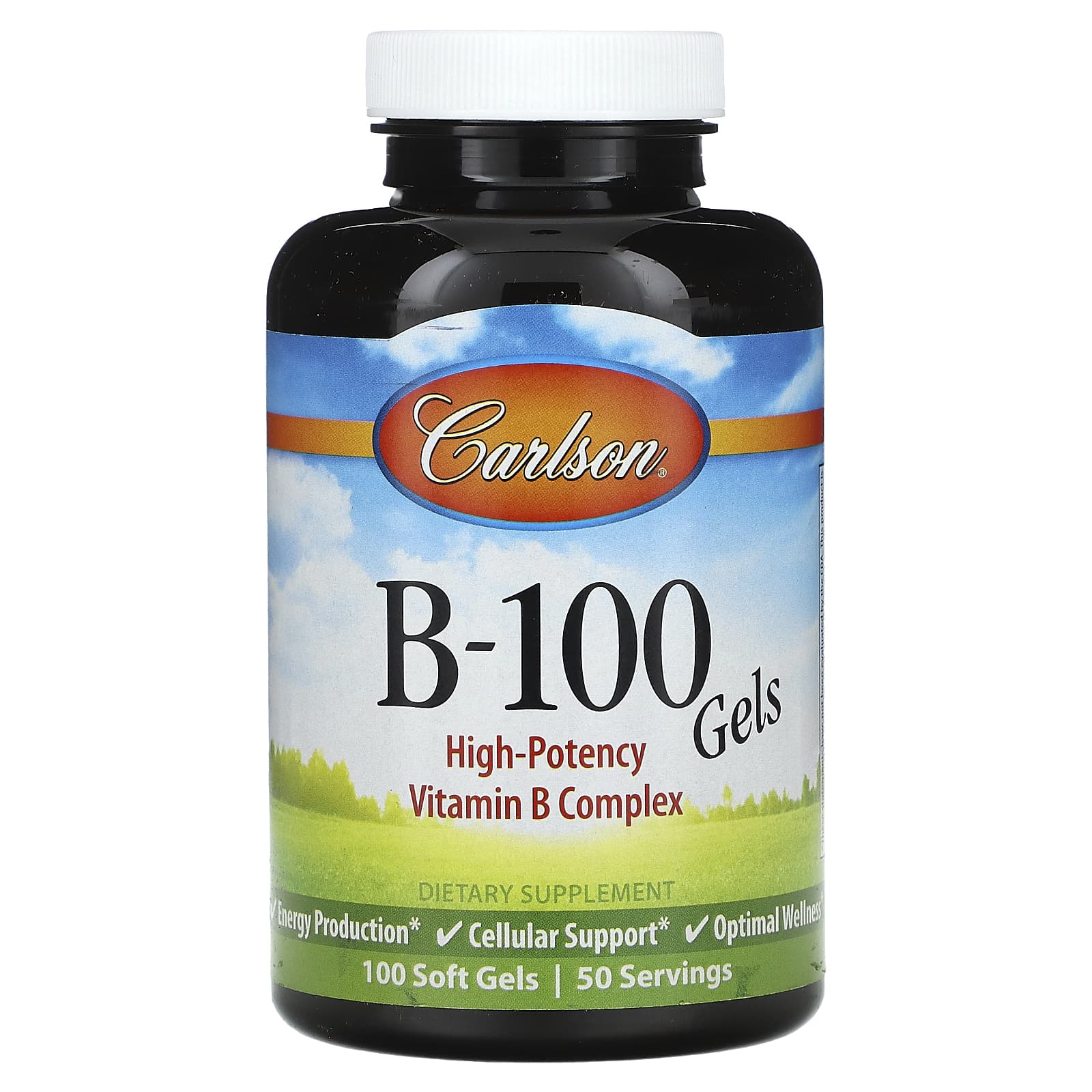 Carlson Labs, B-100, 100 Softgels UPC 088395207303 | HiLife Vitamins