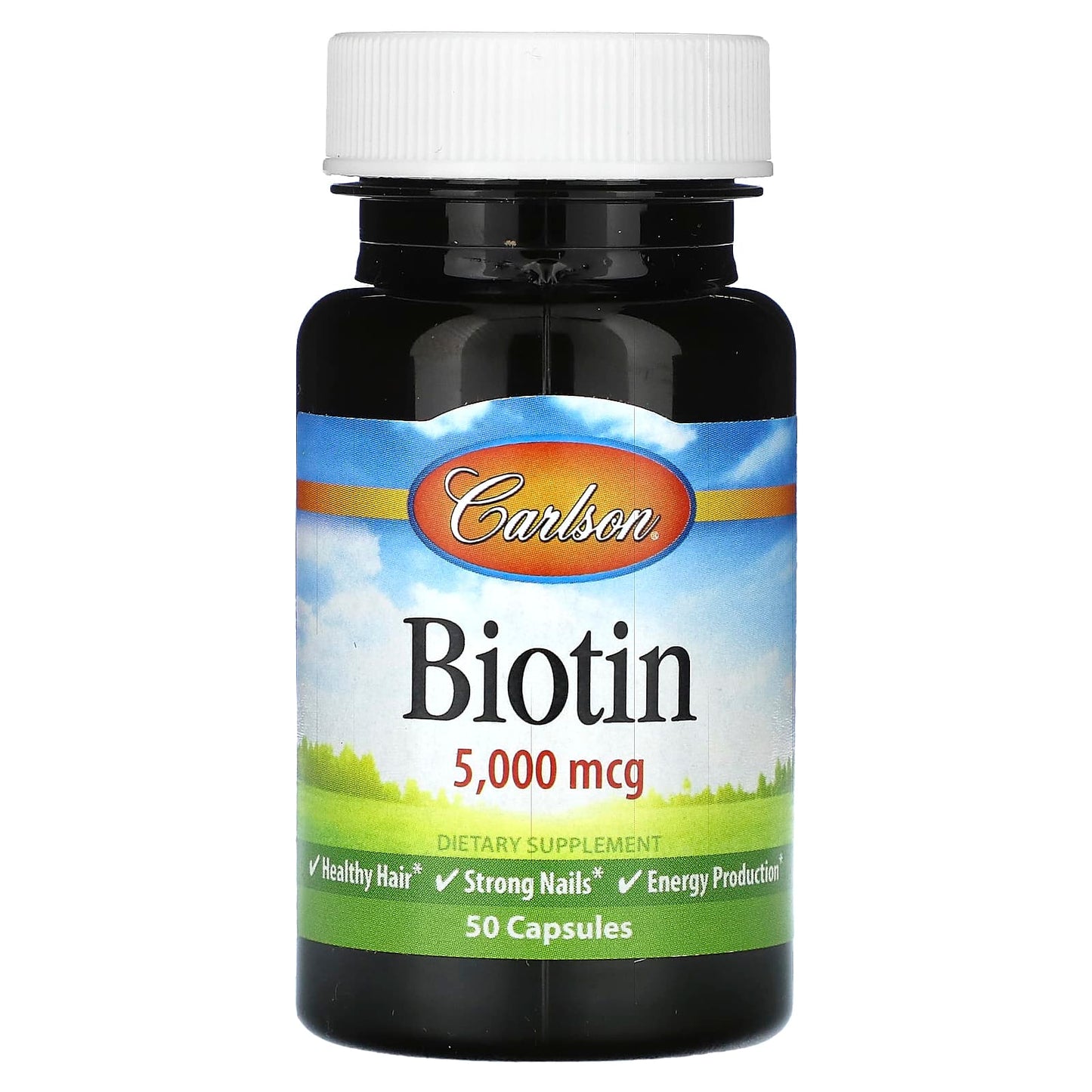 Carlson Labs, Biotin 5mg, 50 Capsules UPC 088395249105 | HiLife Vitamins