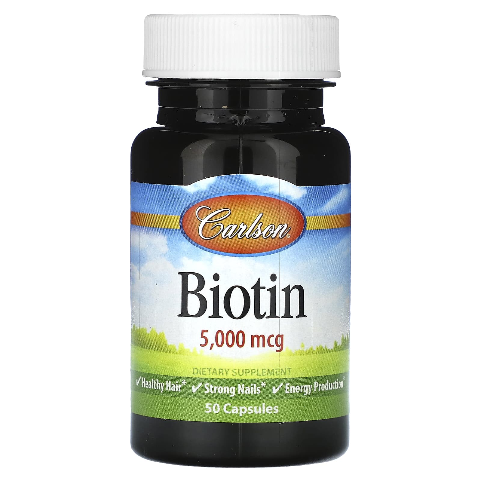 Carlson Labs, Biotin 5mg, 50 Capsules UPC 088395249105 | HiLife Vitamins