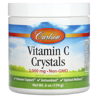 Carlson Labs, Vitamin C Crystals Non-GMO, 6 Oz Liquid - 088395335600 | Hilife Vitamins