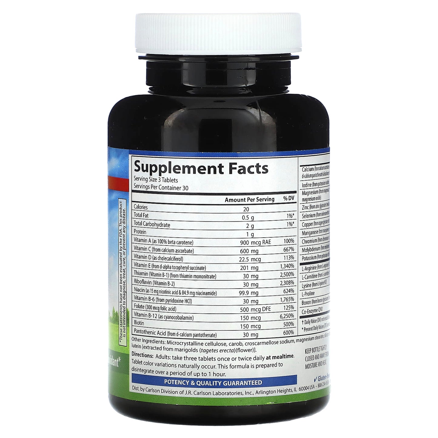 Carlson Labs, Cardio Complete, 90 Tablets UPC 088395420009 | HiLife Vitamins