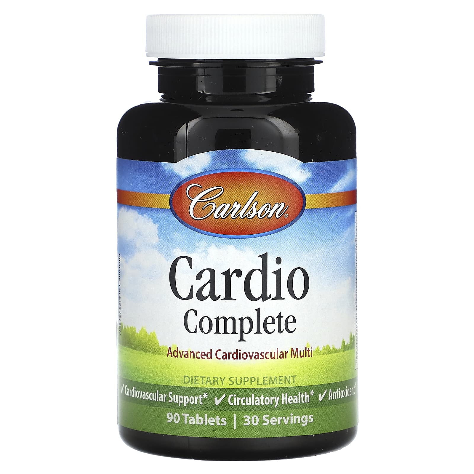 Carlson Labs, Cardio Complete, 90 Tablets UPC 088395420009 | HiLife Vitamins