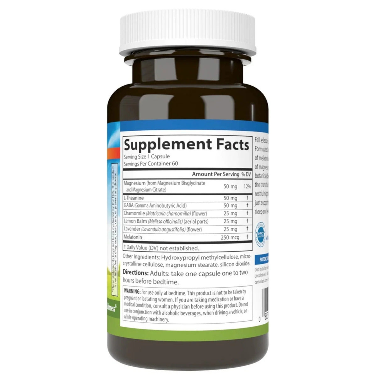 Carlson Labs, Sleep Ezzz™, 60 Capsules UPC 088395460104 | Hilife Vitamins
