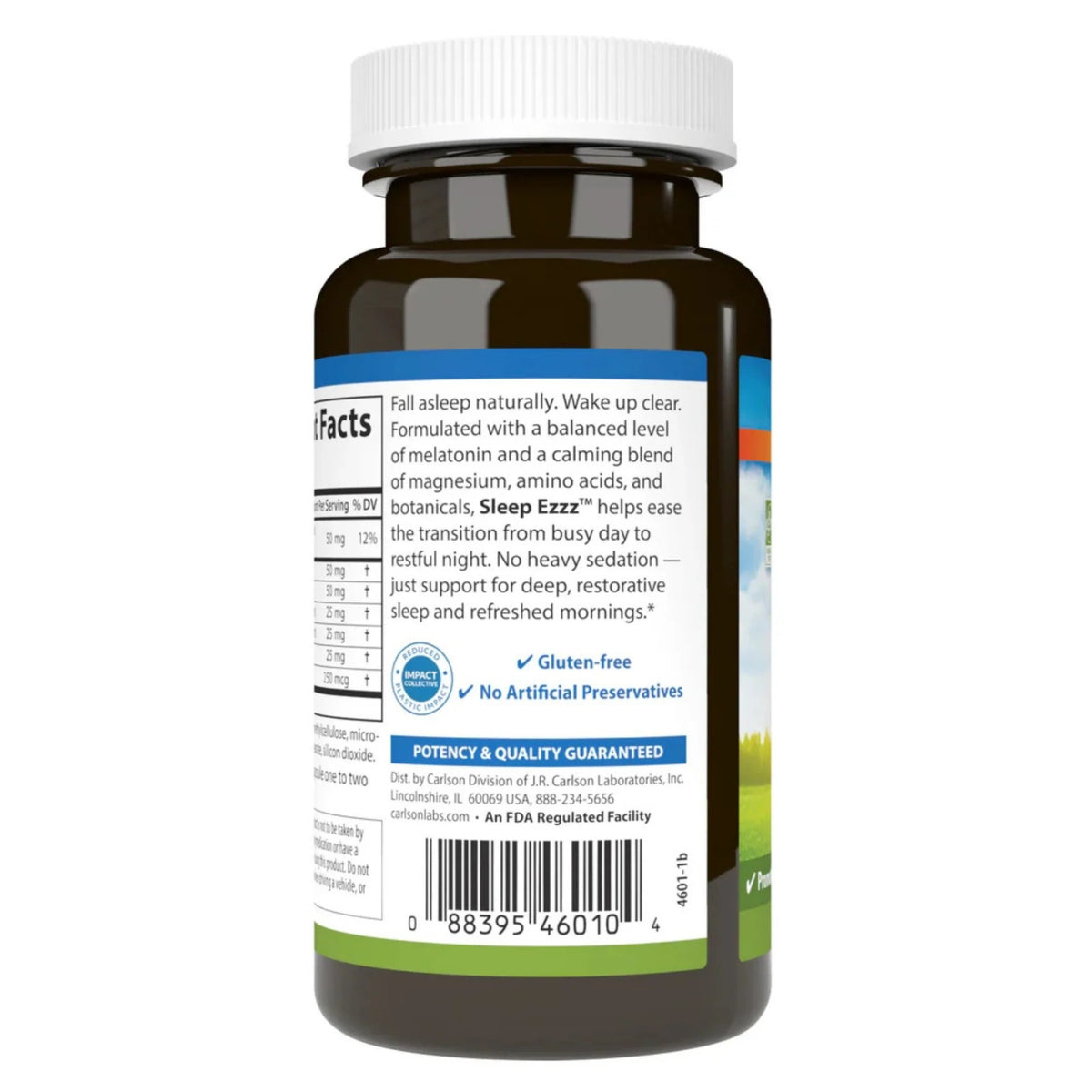 Carlson Labs, Sleep Ezzz™, 60 Capsules UPC 088395460104 | Hilife Vitamins