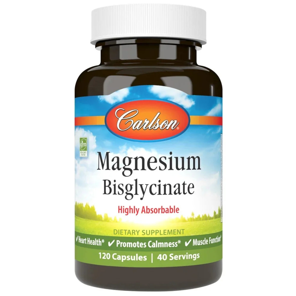 Carlson Labs, Magnesium Bisglycinate, 120 Capsules UPC 088395565106 | Hilife Vitamins