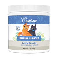 Carlson Labs, Lysine Powder for Cats, 3.5 oz (100 g) UPC 088395625008 | Hilife Vitamins