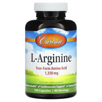 Carlson Labs, L-Arginine, 180 Capsules - 088395673207 | Hilife Vitamins