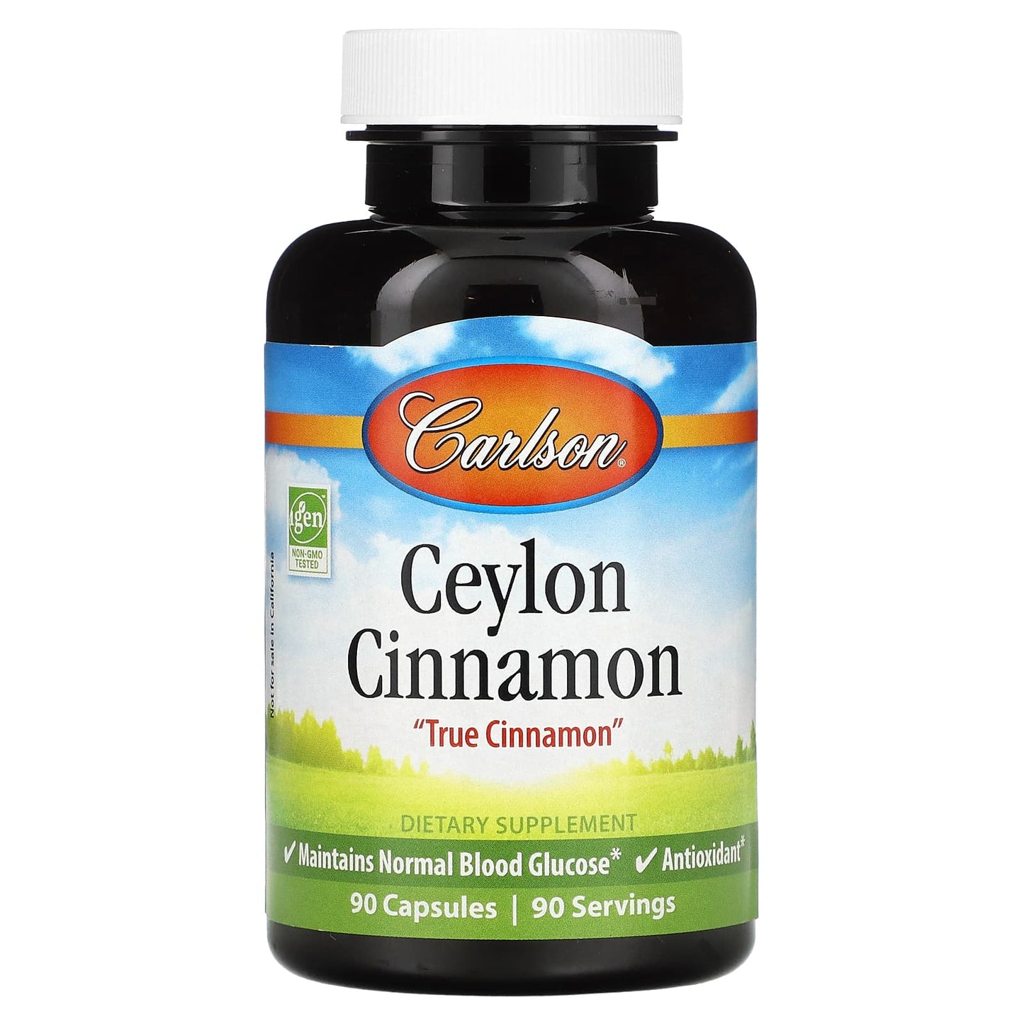 Carlson Labs, Ceylon Cinnamon 500 mg, 90 Capsules - 088395810206 | Hilife Vitamins