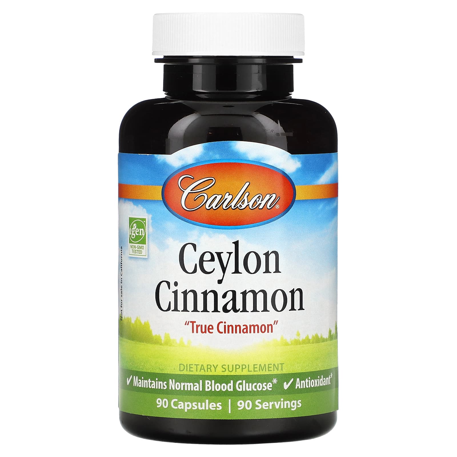 Carlson Labs, Ceylon Cinnamon 500 mg, 90 Capsules - 088395810206 | Hilife Vitamins