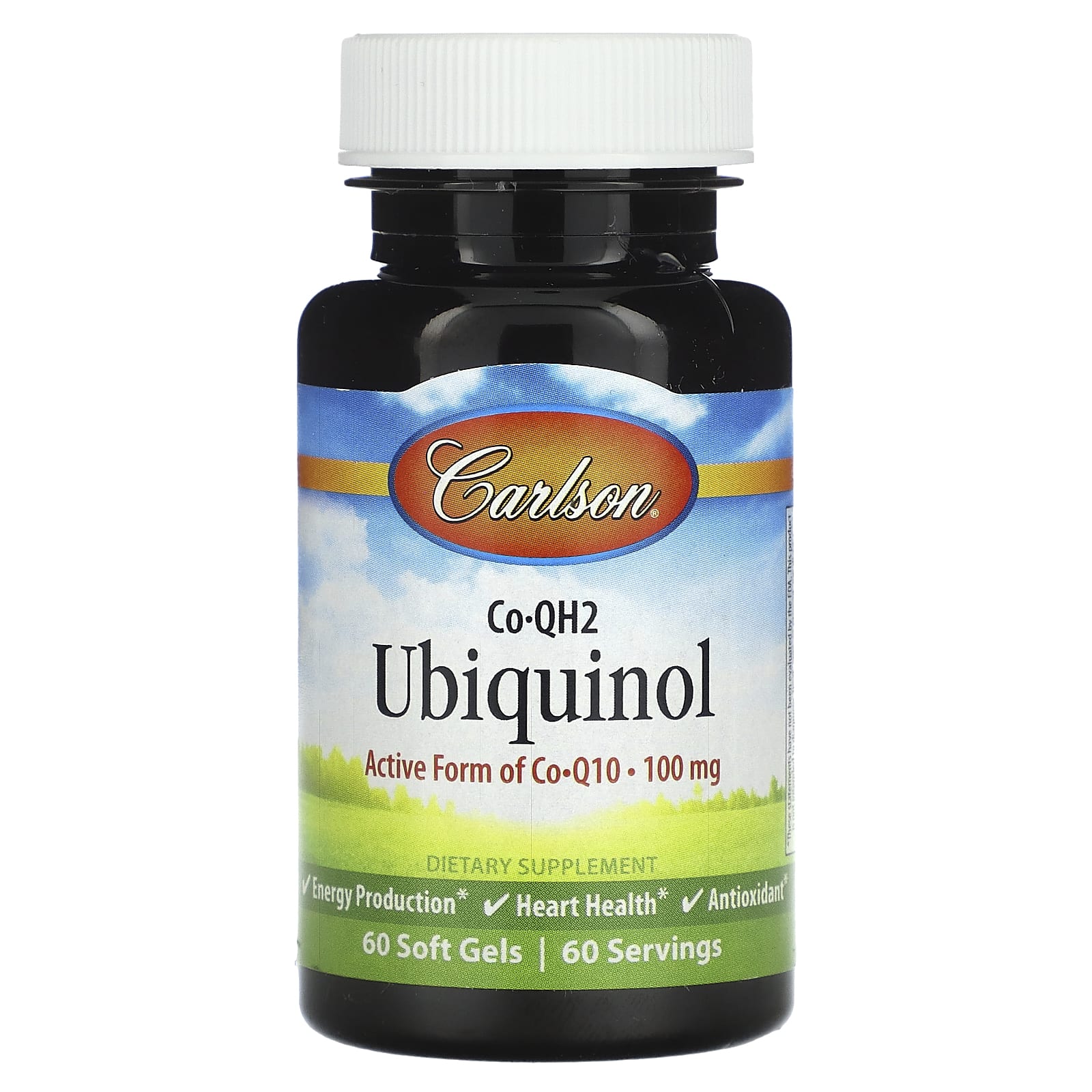 Carlson Labs, Co.qh Ubiquinol 100 mg, 60 Softgels UPC 088395828102 | HiLife Vitamins