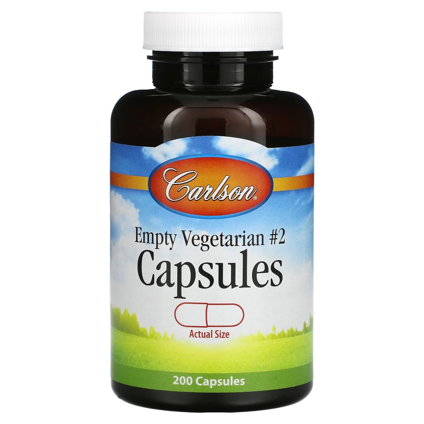Carlson Labs, Small #2 Empty, 200 Capsules UPC 088395941207 | HiLife Vitamins