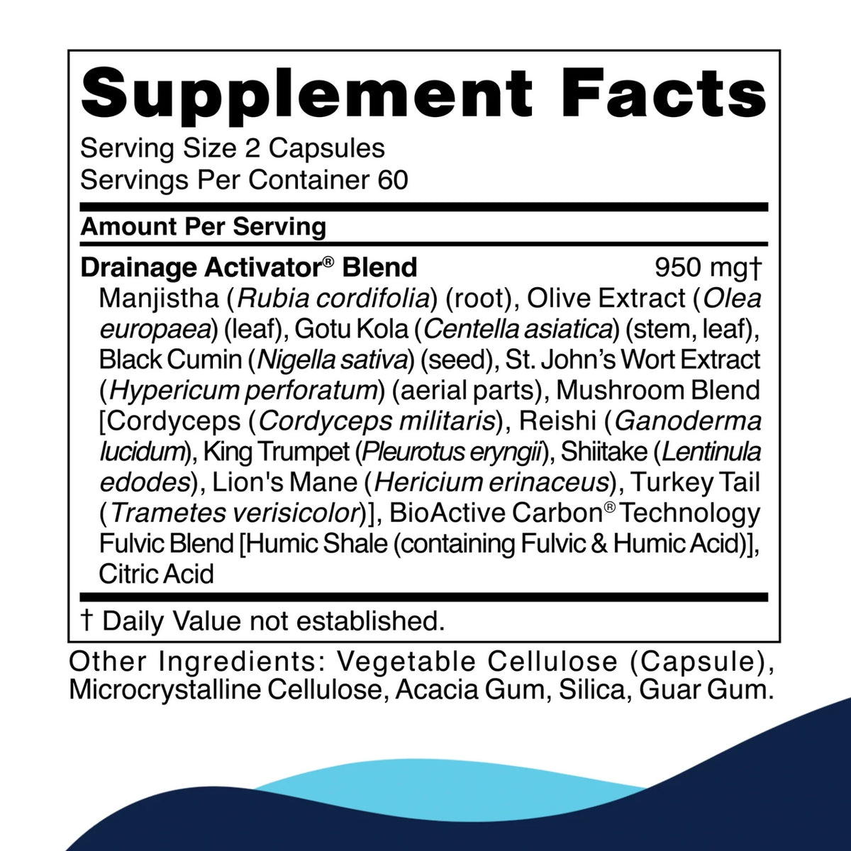 CellCore Biosciences, Drainage Activator, 120 Capsules UPC 810131150082 | Hilife Vitamins