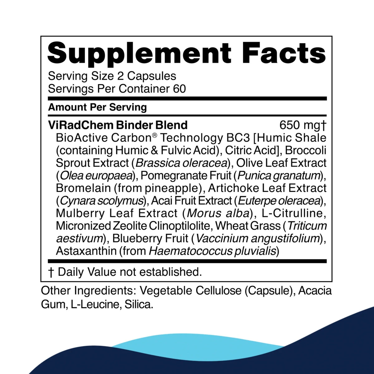 CellCore Biosciences, ViRadChem Binder, 120 Capsules UPC 810131150204 | Hilife Vitamins