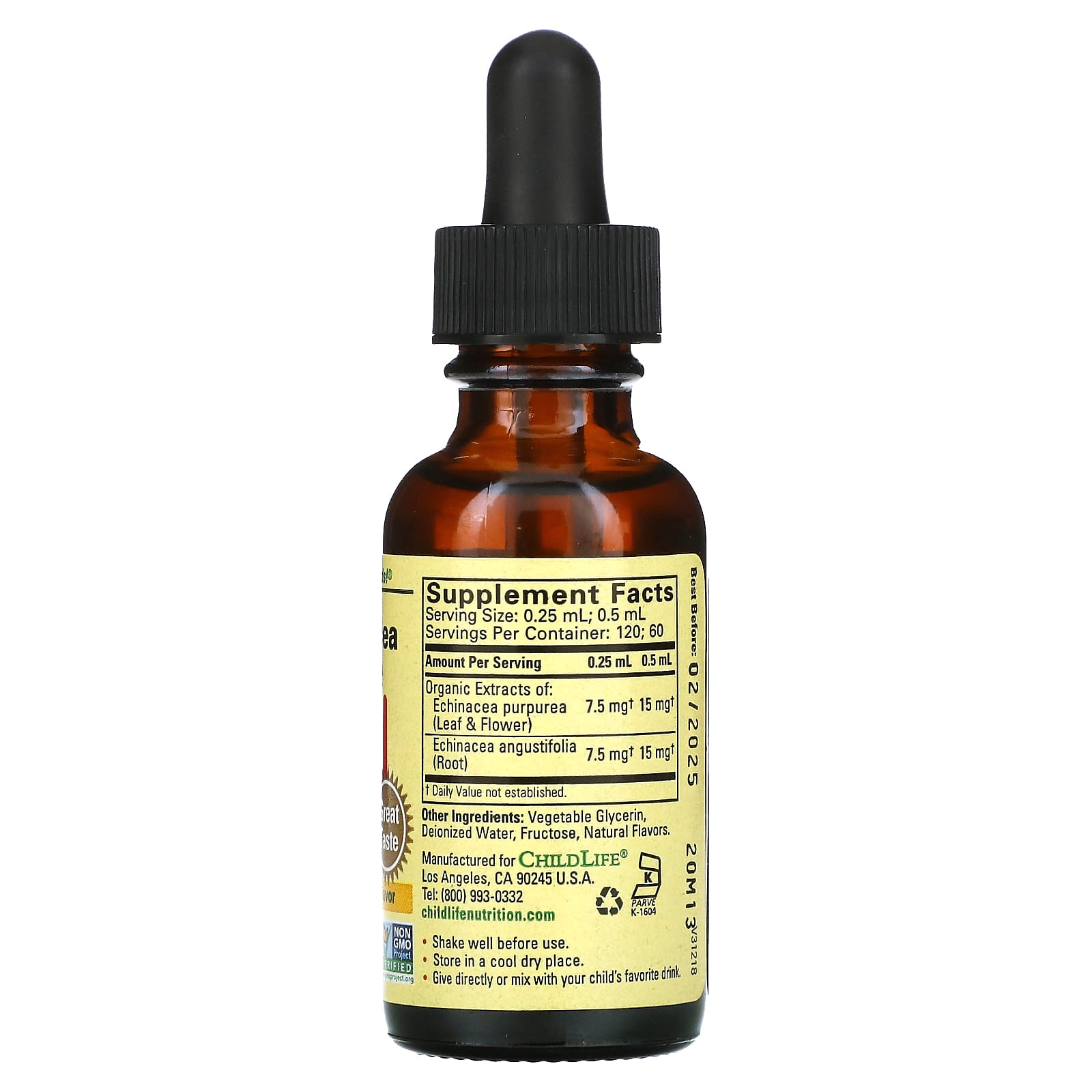ChildLife Essentials, Echinacea, 1 Oz UPC 608274101005 | Hilife Vitamins