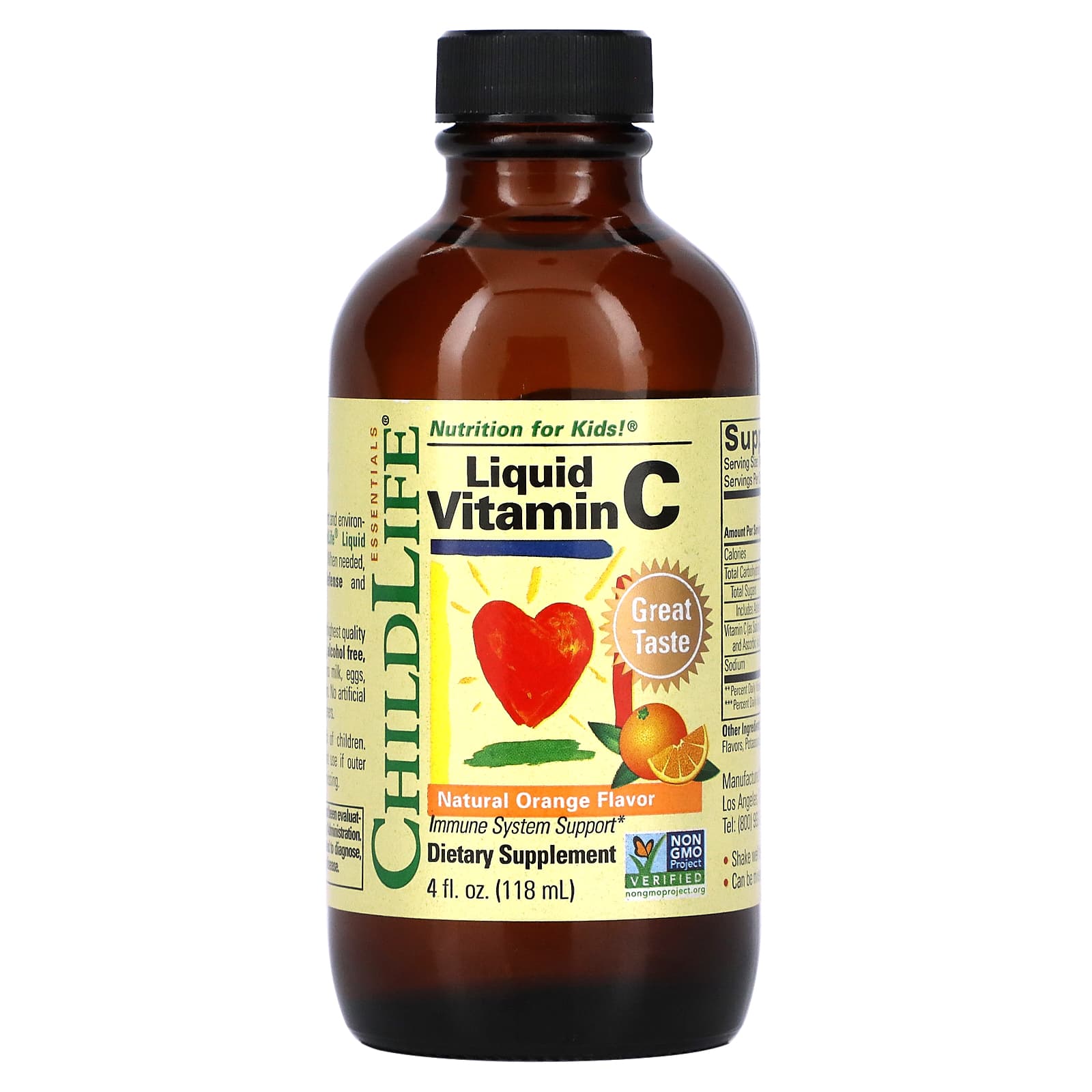 ChildLife Essentials, Vitamin C, 4 Oz UPC 608274102002 | Hilife Vitamins