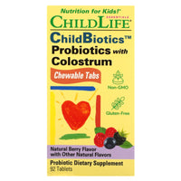 ChildLife Essentials, Probiotics Plus Colostrum Chewable, 90 Tablets UPC 608274111004 | Hilife Vitamins