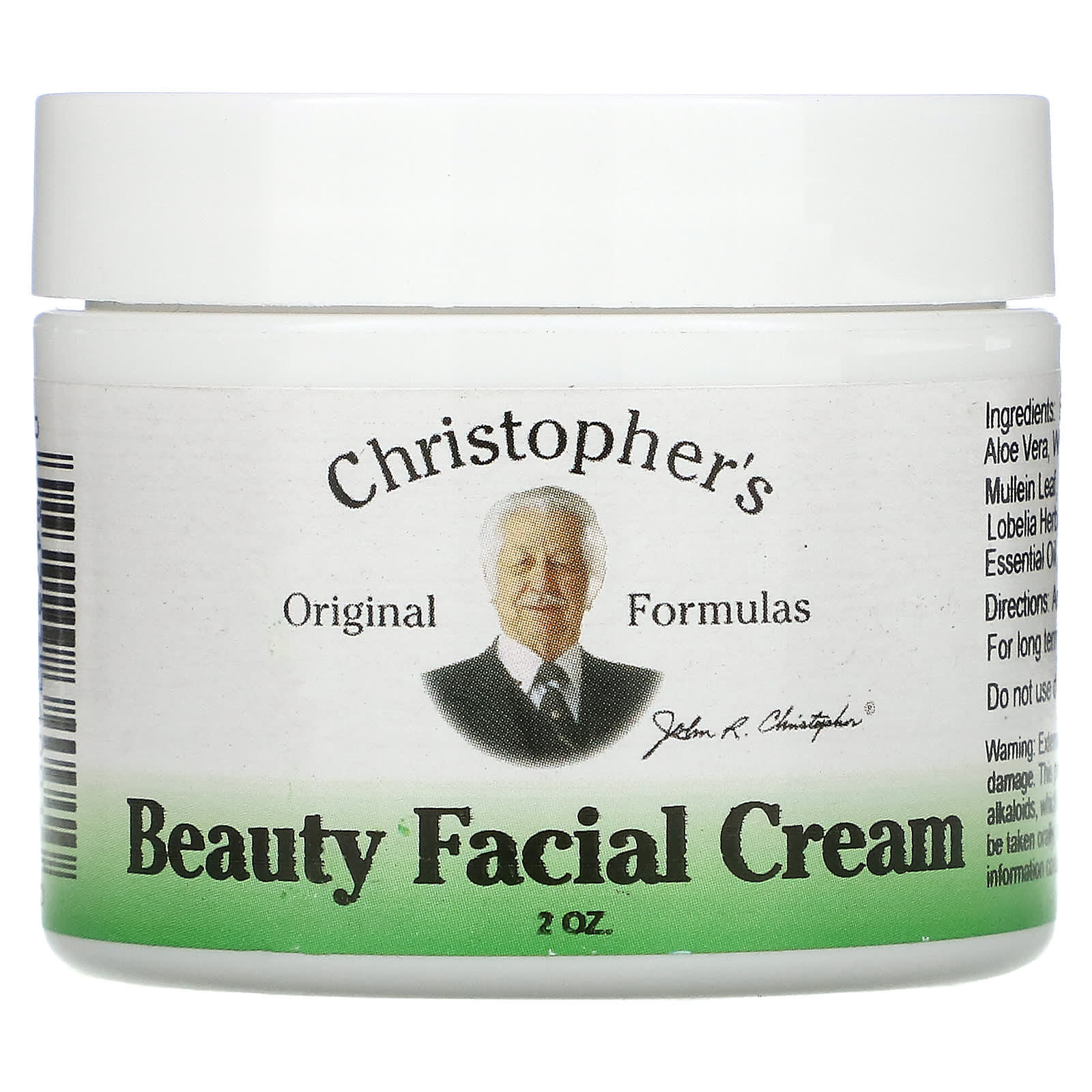 Christopher's Original Formulas, Beauty Facial Cream, 2 oz UPC 084783340010 | Hilife Vitamins
