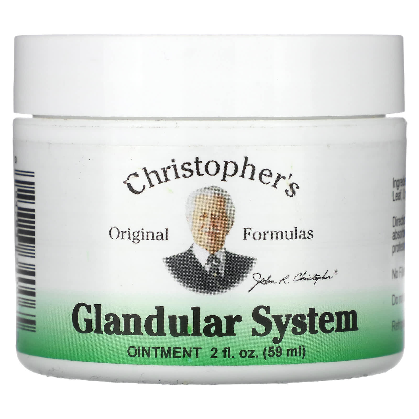 Christopher's Original Formulas, Ointment Glandular System, 2 Oz UPC 084783340065 | Hilife Vitamins