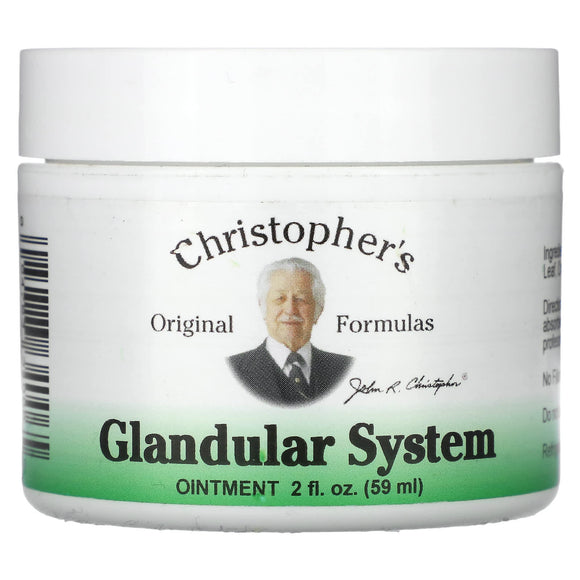 CHRISTOPHER'S ORIGINAL FORMULAS, Ointment Glandular System, 2 Oz - 084783340065 | Hilife Vitamins