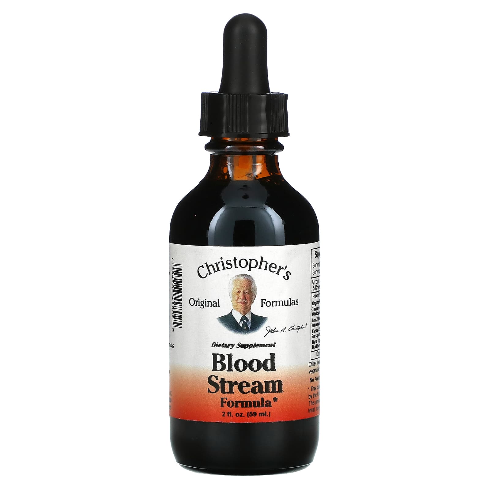 Christopher's Original Formulas, Blood Stream Formula, 2 fl oz (59 ml) UPC 084783498025 | Hilife Vitamins