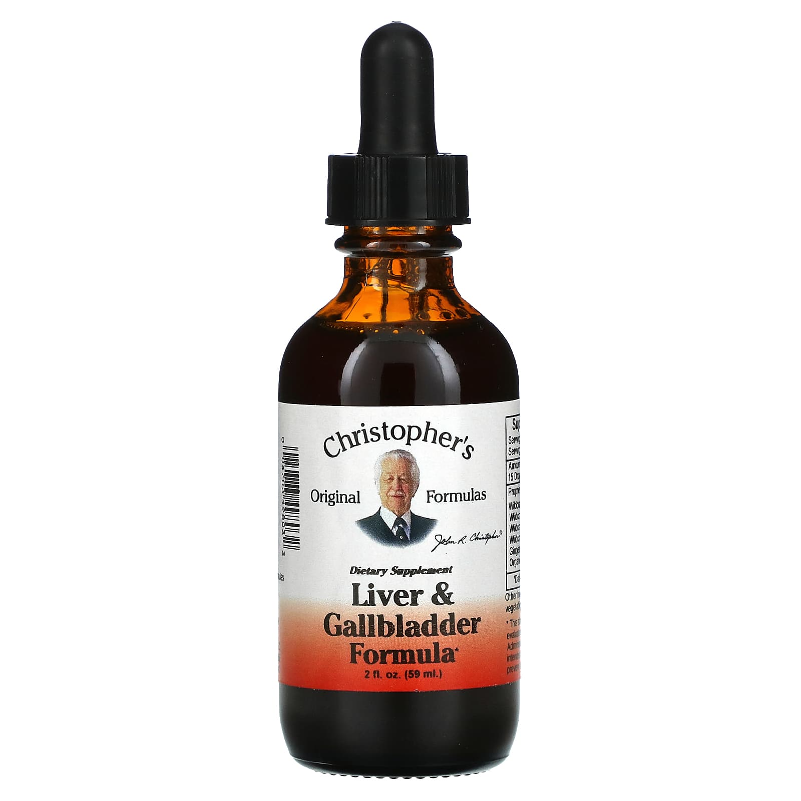 Christopher's Original Formulas, Liver & Gallbladder Formula, 2 fl oz (59 ml) UPC 084783498032 | Hilife Vitamins