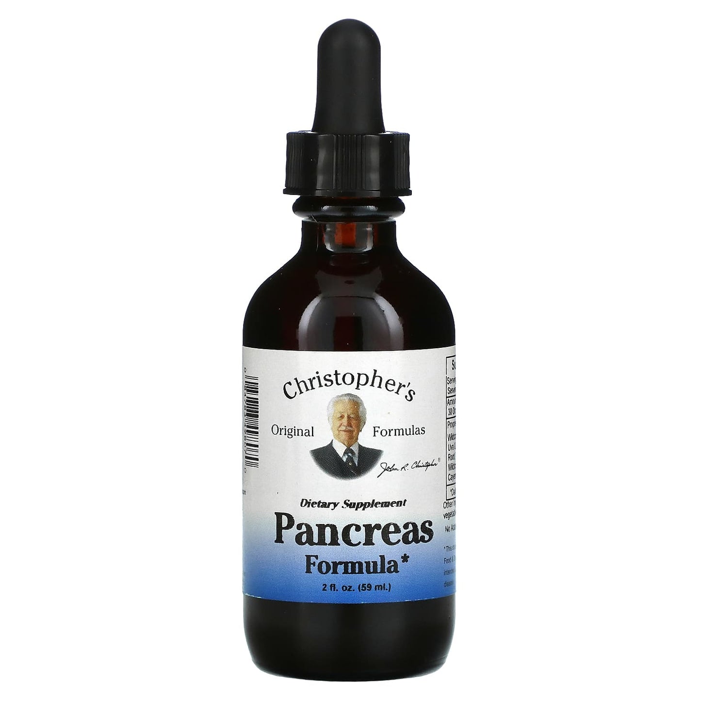 Christopher's Original Formulas, Pancreas Formula, 2 fl oz (59 ml) UPC 084783498070 | Hilife Vitamins