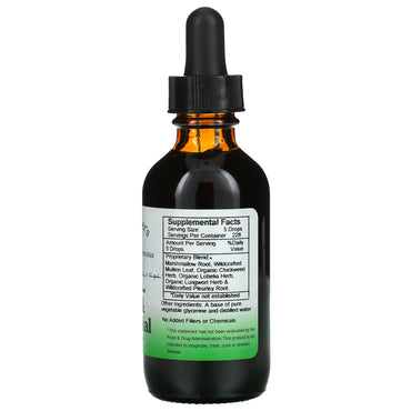 Christopher's Original Formulas, Lung & Bronchial Formula, 2 fl oz (59 ml) UPC 084783498155 | Hilife Vitamins