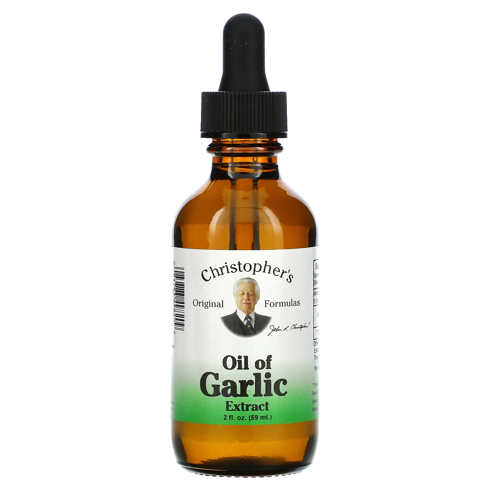 Christopher's Original Formulas, Oil of Garlic Extract, 2 fl oz (59 ml) UPC 084783498209 | Hilife Vitamins
