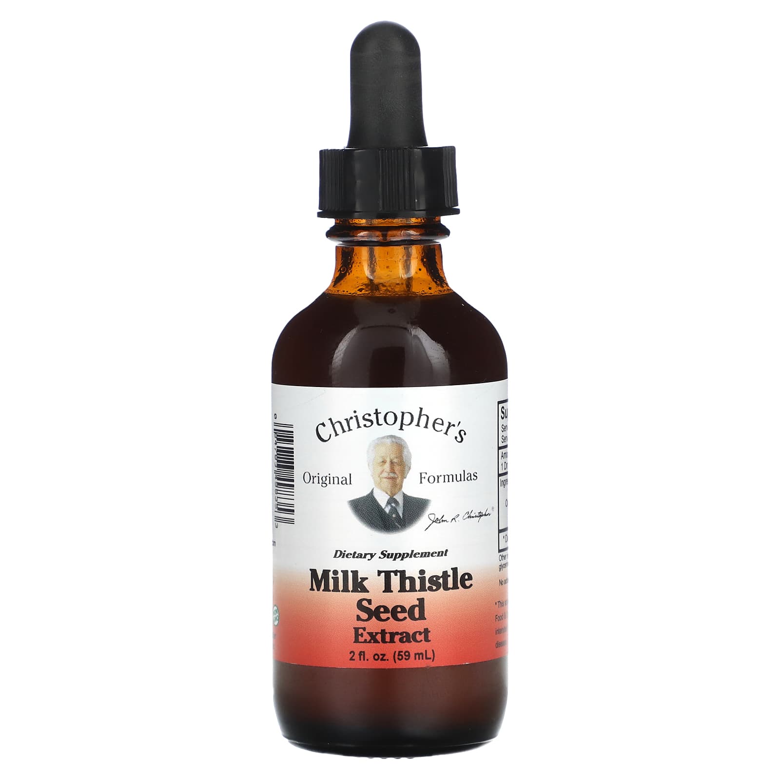 Christopher's Original Formulas, Milk Thistle Seed, 2 Oz UPC 084783498353 | Hilife Vitamins
