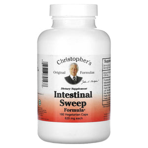 CHRISTOPHER'S ORIGINAL FORMULAS, Intestinal Sweep, 180 CAPSULE - 084783891437 | Hilife Vitamins