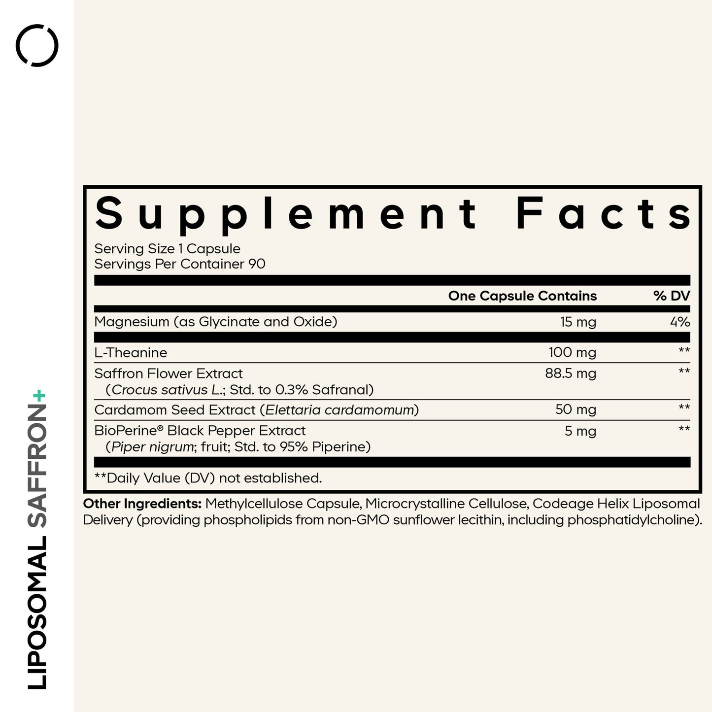 Codeage, Eternal, Liposomal Saffron+, 90 Vegetable Capsules UPC 810196120129 | Hilife Vitamins