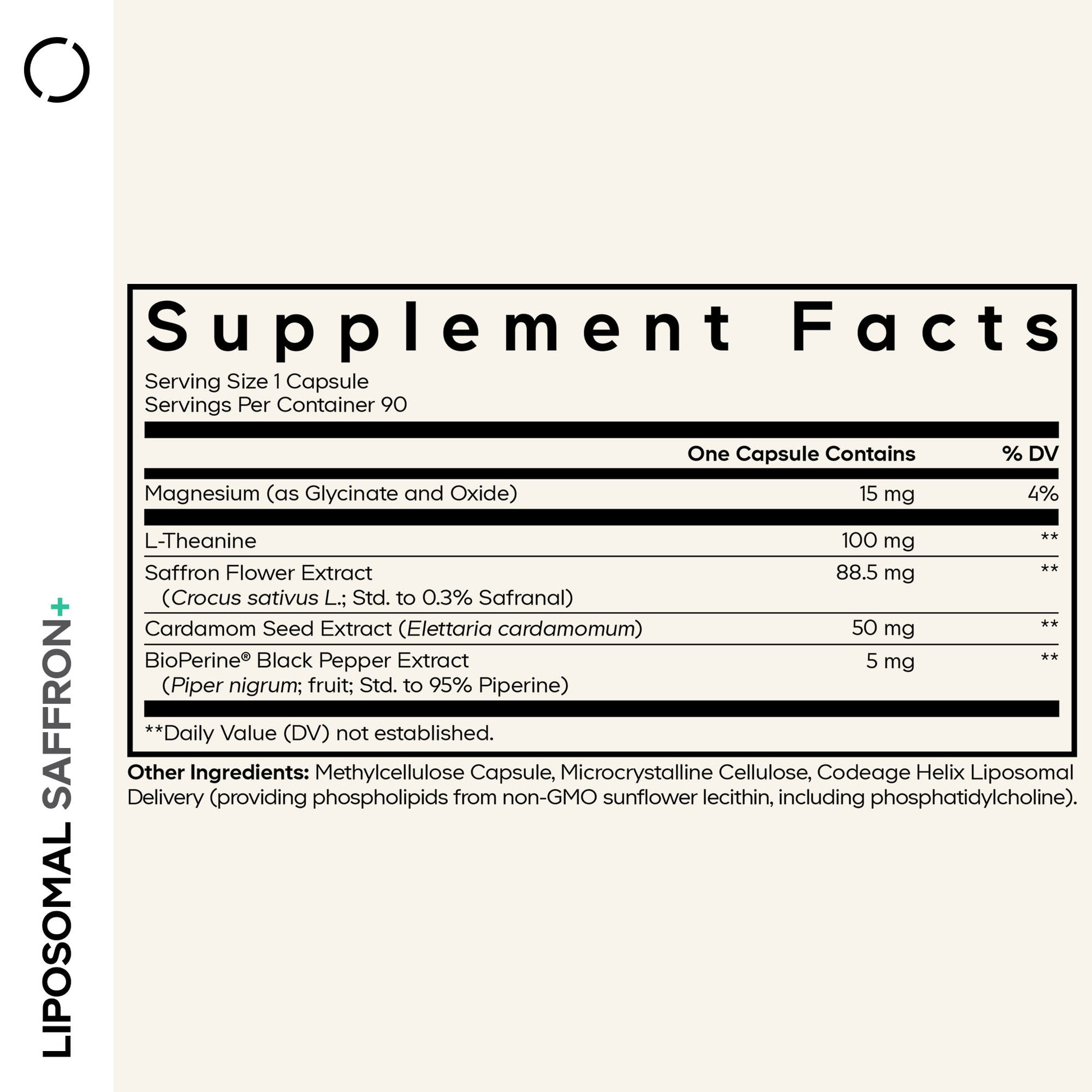 Codeage, Eternal, Liposomal Saffron+, 90 Vegetable Capsules UPC 810196120129 | Hilife Vitamins
