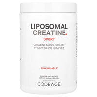 Codeage, Liposomal Creatine Sport, Monohydrate Phospholipid Complex Powder, Unflavored, 5,000 mg, 1 lb (455 g) UPC 850026121223 | HiLife Vitamins