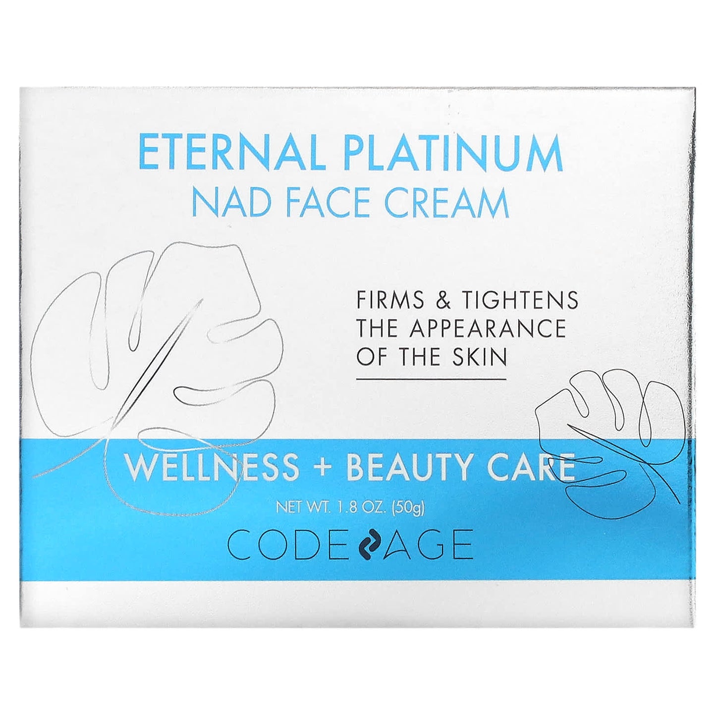Codeage, Eternal Platinum NAD Face Cream, 1.8 oz (50 g) UPC 850026121308 | HiLife Vitamins