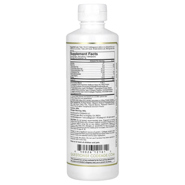 Codeage, Nanofood, Liquid Collagen, Trim & Glow, French Vanilla, 15.22 fl oz (450 ml) UPC 850026121612 | HiLife Vitamins
