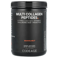 Codeage, Multi Collagen Peptides Powder, Unflavored, 10.58 oz (300 g) UPC 850026121629 | HiLife Vitamins