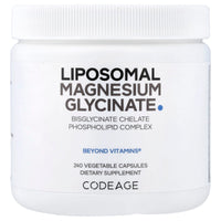 Codeage, Liposomal Magnesium Glycinate, 240 capsules UPC 850026121643 | HiLife Vitamins
