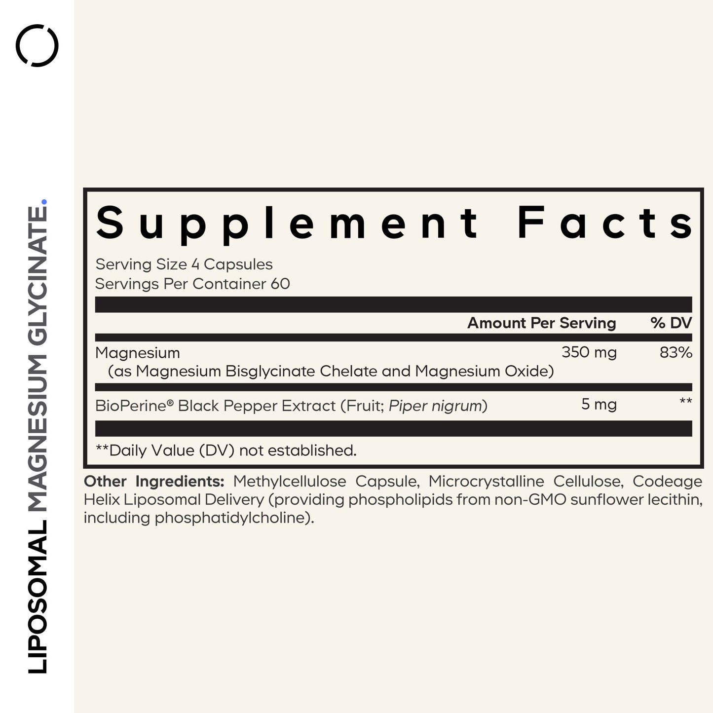 Codeage, Liposomal Magnesium Glycinate, 240 capsules UPC 850026121643 | HiLife Vitamins