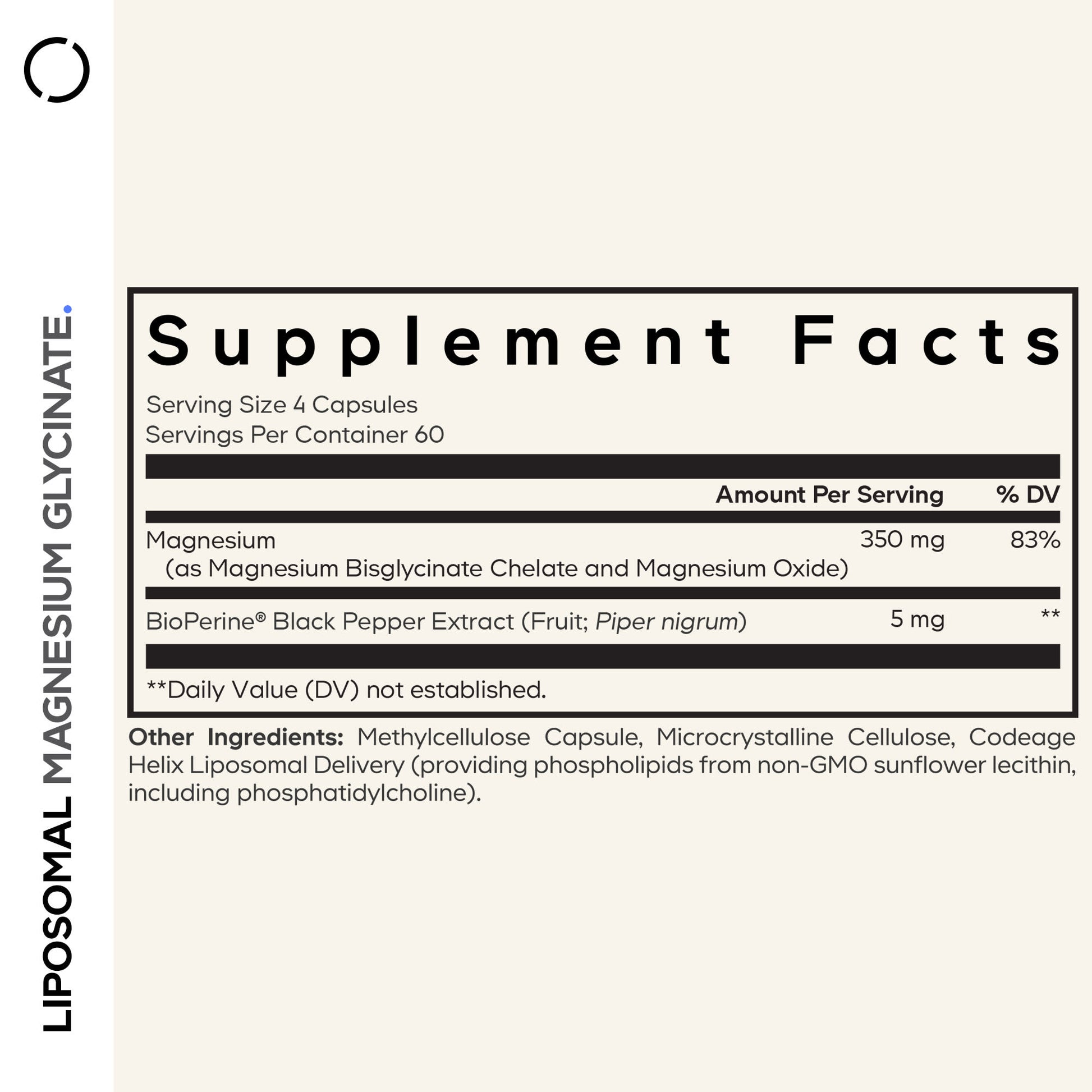 Codeage, Liposomal Magnesium Glycinate, 240 capsules UPC 850026121643 | HiLife Vitamins