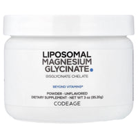 Codeage, Liposomal Magnesium Glycinate Powder, Unflavored, 3 oz (85.2 g) UPC 850026121919 | Hilife Vitamins