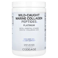 Codeage, Wild-Caught Marine Collagen Peptides Powder, Platinum, Unflavored, 11.5 oz (326 g) UPC 850043333555 | HiLife Vitamins