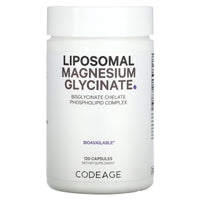 Codeage, Liposomal Magnesium Glycinate, 120 Capsules UPC 850043333715 | HiLife Vitamins