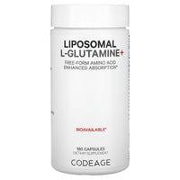Codeage, Liposomal L-Glutamine+, 180 capsules UPC 850043333791 | HiLife Vitamins