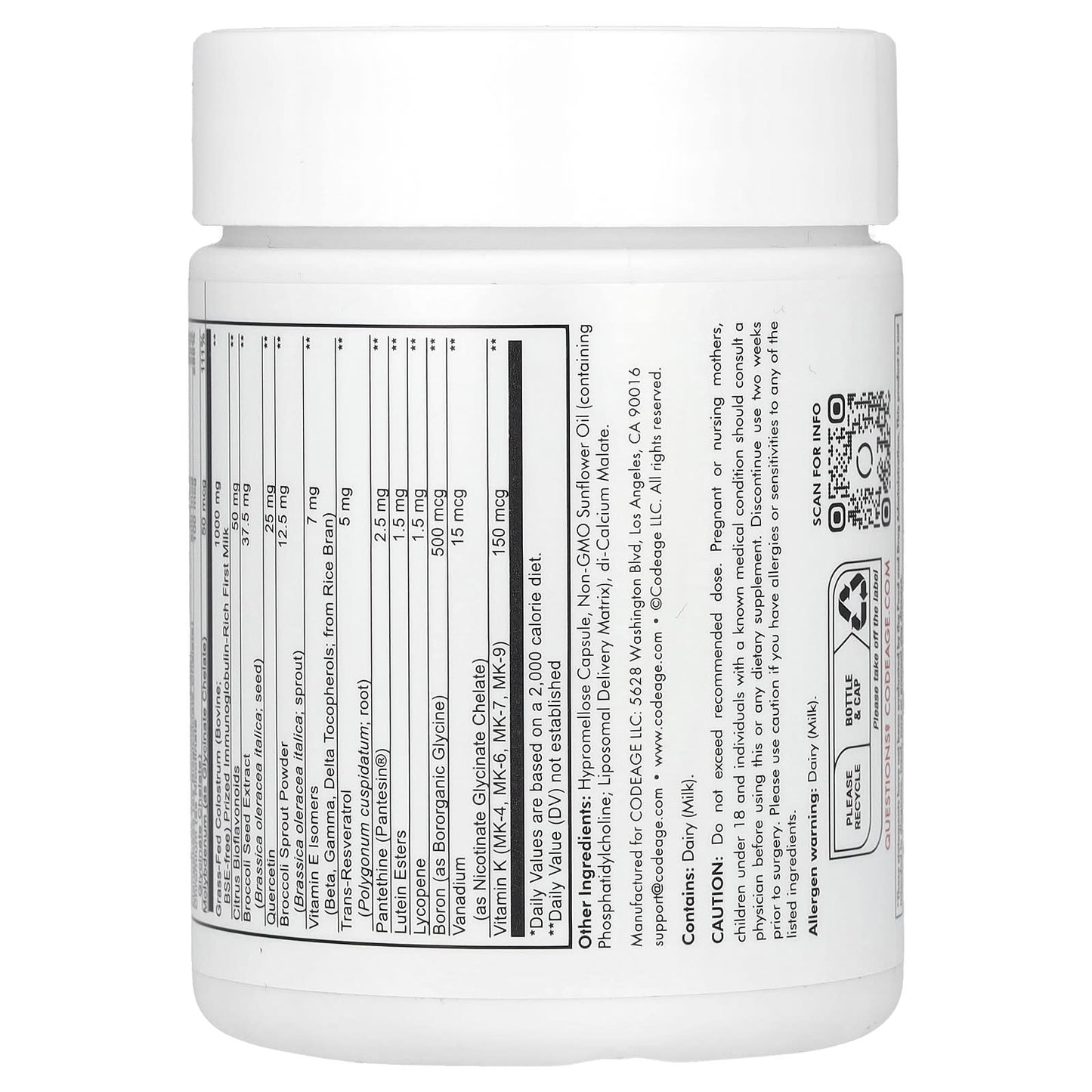 Codeage, Multivitamin Recovery Elite Max, 90 Capsules UPC 850043333975 | HiLife Vitamins