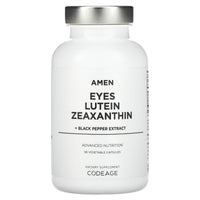 Codeage, Amen, Eyes, Lutein, Zeaxanthin, Black Pepper Extract, 90 Vegetable Capsules UPC 850049609043 | HiLife Vitamins