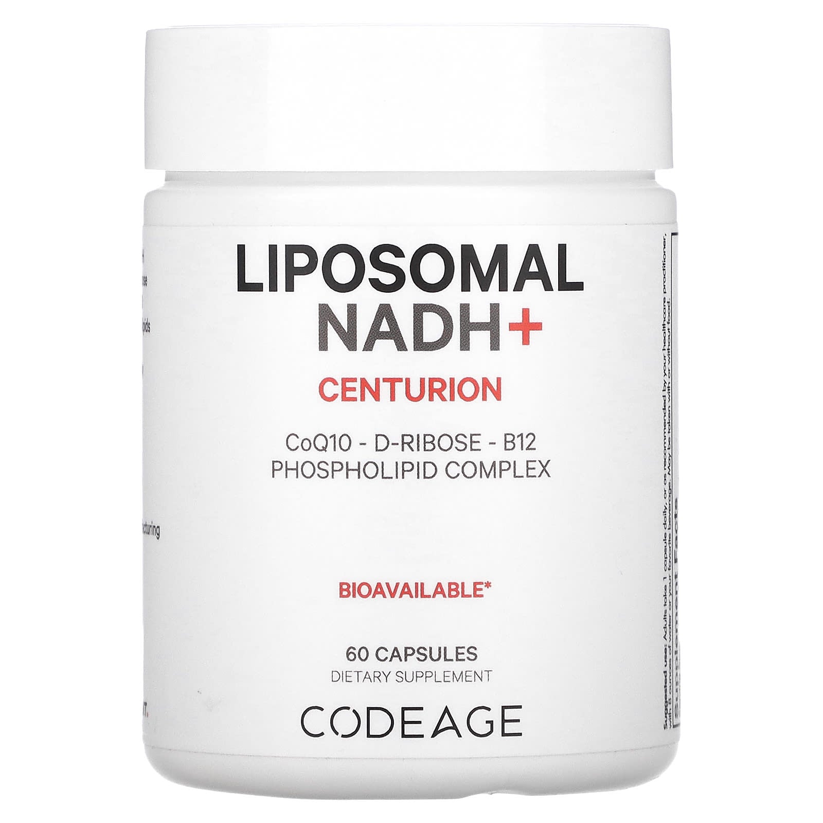Codeage, Liposomal NADH+, 60 Capsules UPC 850049609197 | HiLife Vitamins