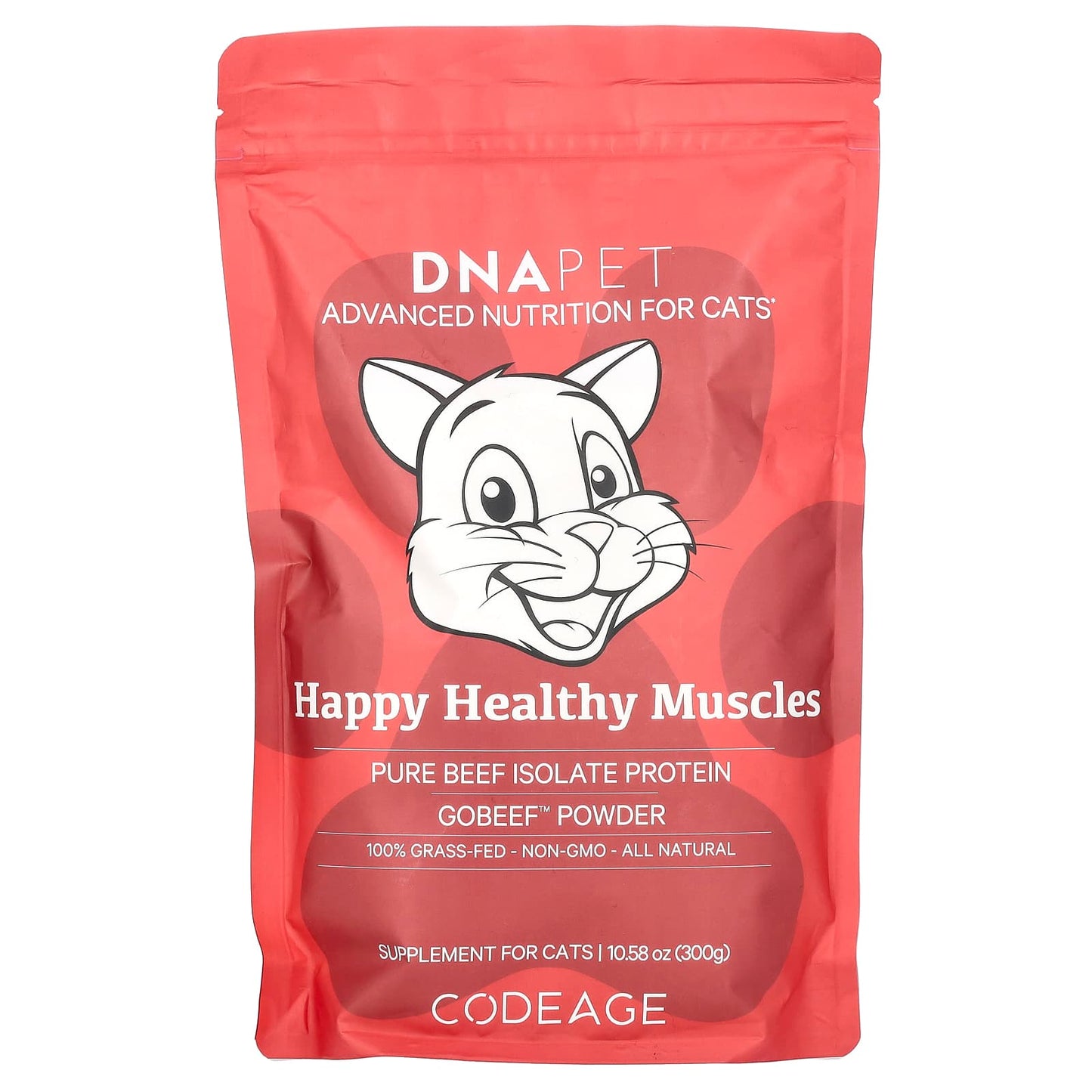 Codeage, DNA Pet, Happy Healthy Muscles, For Cats, Unflavored, 10.58 oz (300 g) UPC 850049609388 | HiLife Vitamins