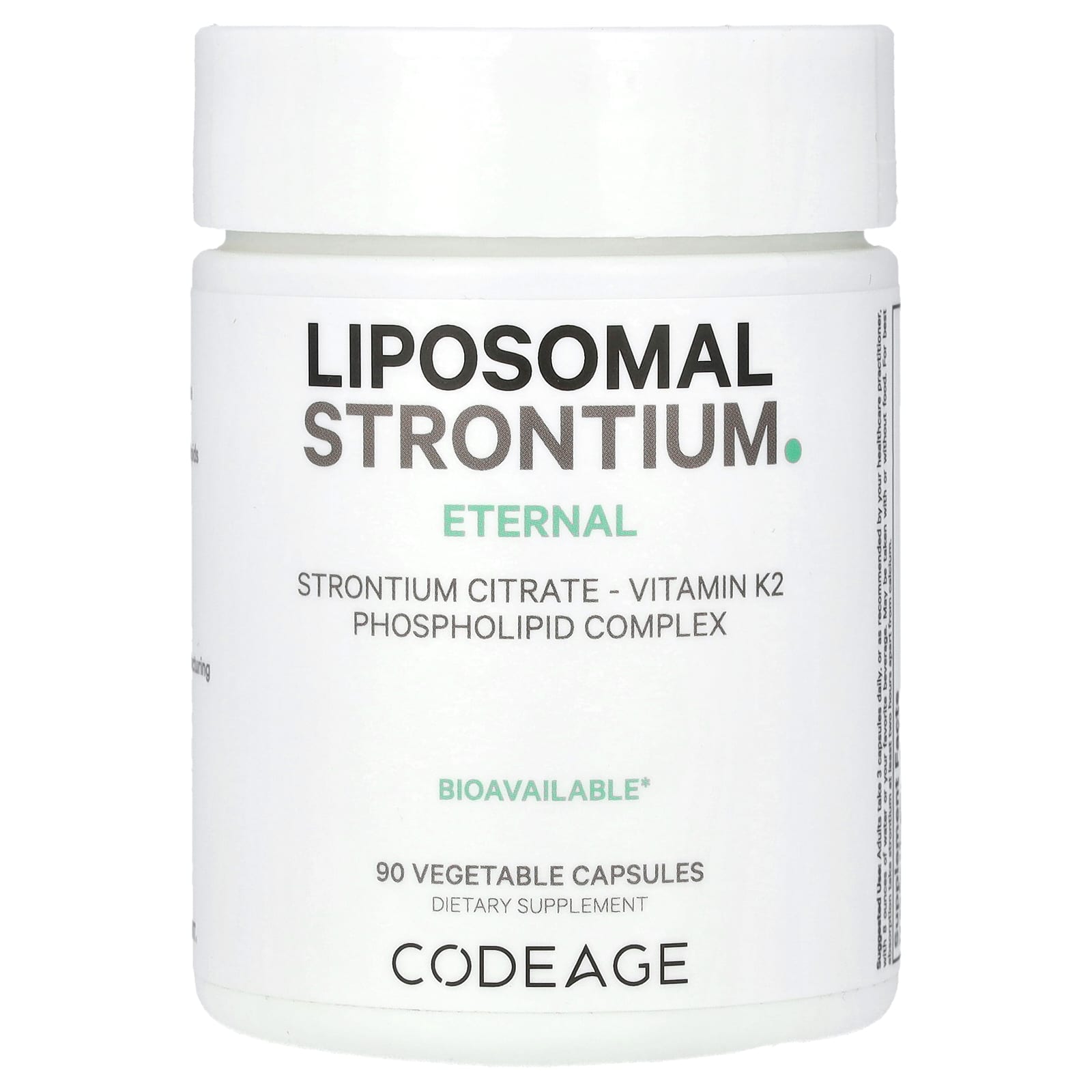 Codeage, Liposomal Strontium, 90 Vegetable Capsules UPC 850049609395 | HiLife Vitamins