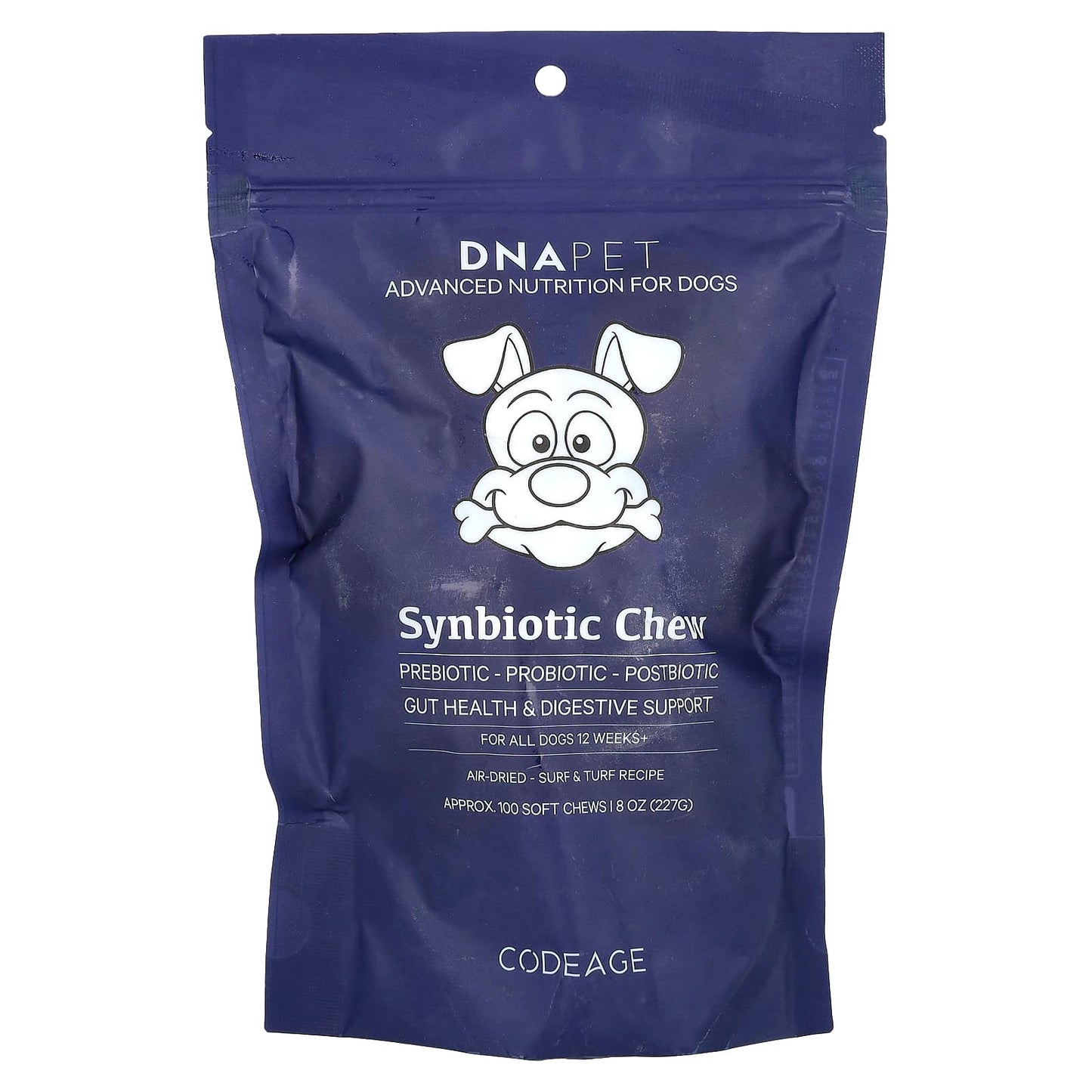 Codeage, DNA Pet, Synbiotic Chew, For Dogs, 100 Soft Chews, 8 oz (227 g) UPC 850049609432 | HiLife Vitamins